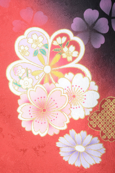 Long-sleeved kimono 6 items set / Furisode / FK#1-223