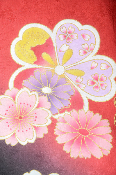 Long-sleeved kimono 6 items set / Furisode / FK#1-223