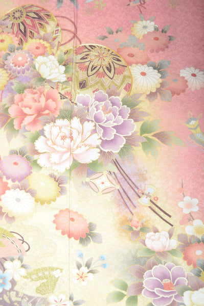 Long-sleeved kimono 6 items set / Furisode / FK#1-226