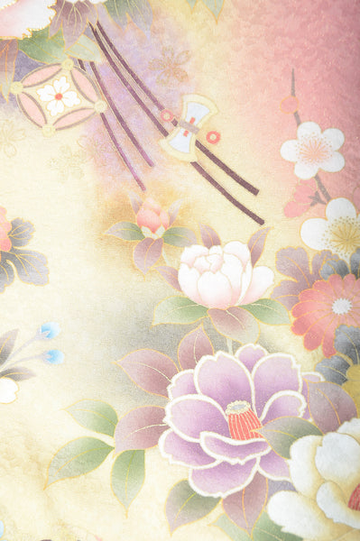 Long-sleeved kimono 6 items set / Furisode / FK#1-226