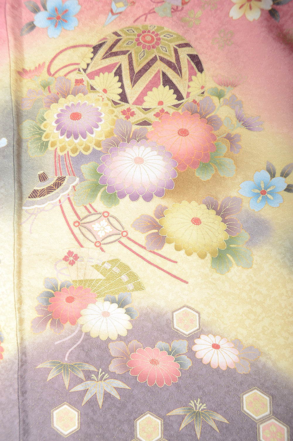 Long-sleeved kimono 6 items set / Furisode / FK#1-226