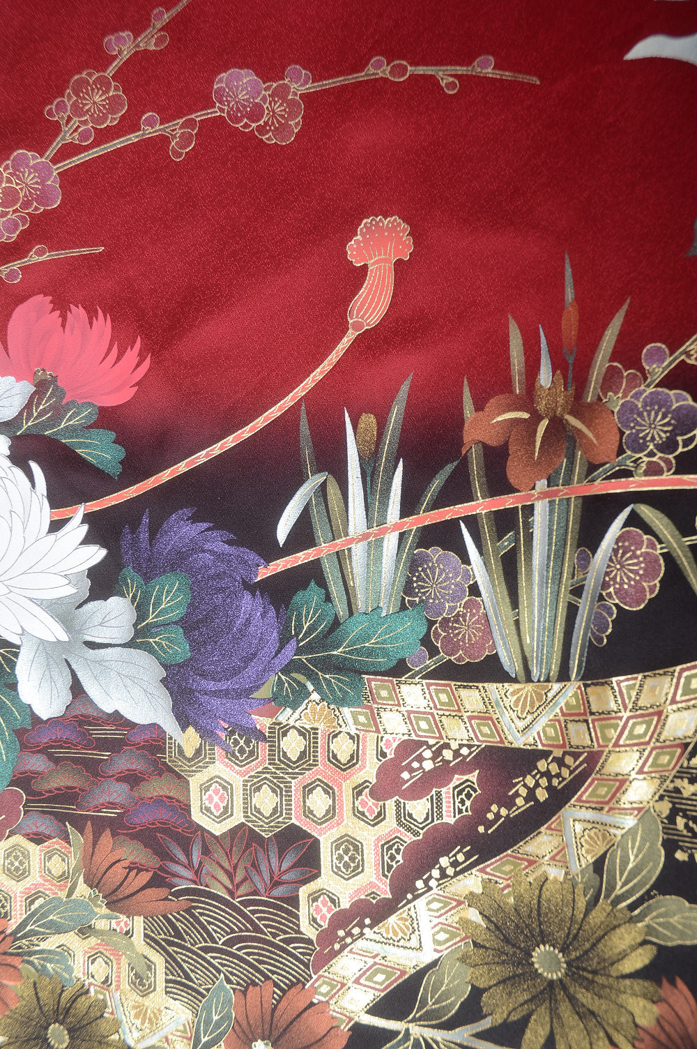 Long-sleeved kimono 6 items set / Furisode / FK#1-227