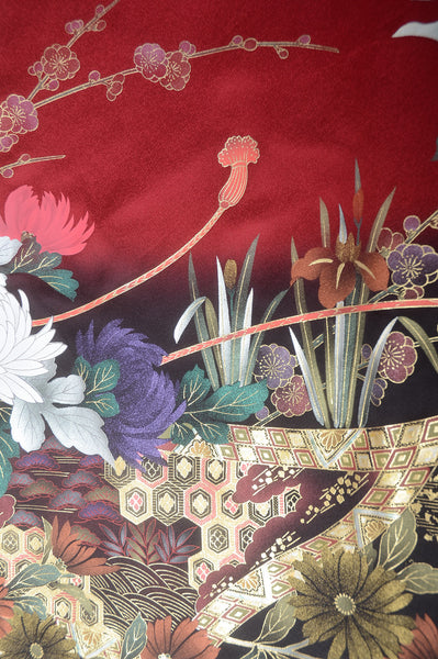 Long-sleeved kimono 6 items set / Furisode / FK#1-227