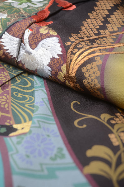 Long-sleeved kimono 6 items set / Furisode / FK#1-228