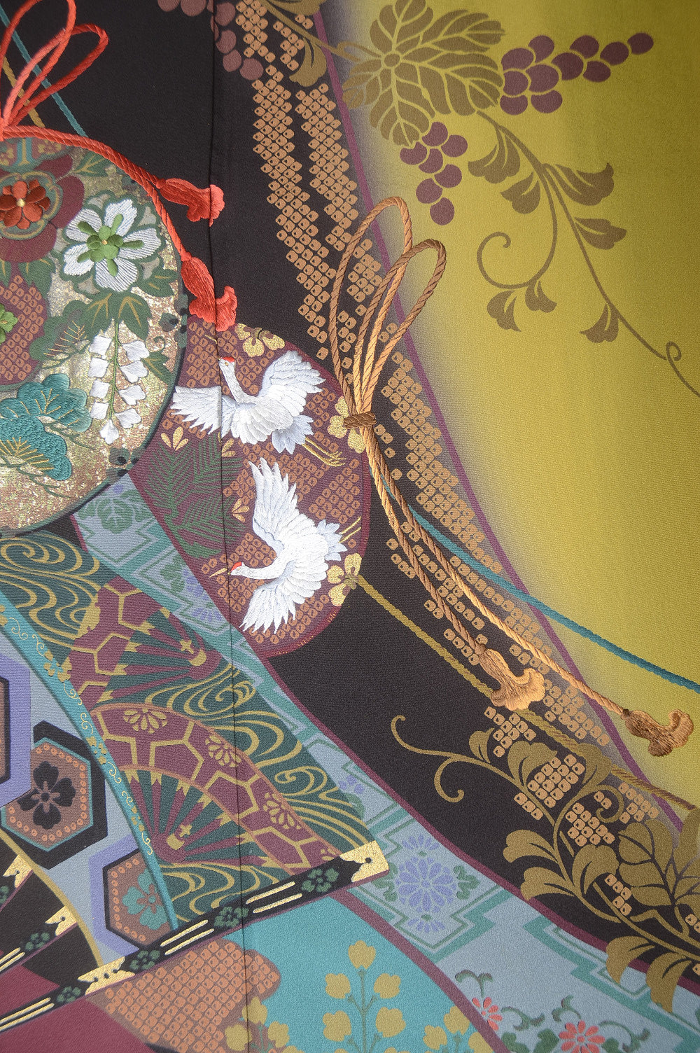 Long-sleeved kimono 6 items set / Furisode / FK#1-228