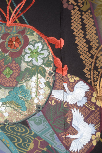 Long-sleeved kimono 6 items set / Furisode / FK#1-228