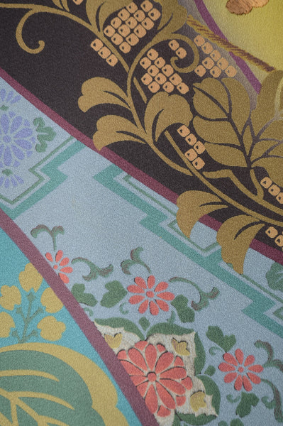 Long-sleeved kimono 6 items set / Furisode / FK#1-228