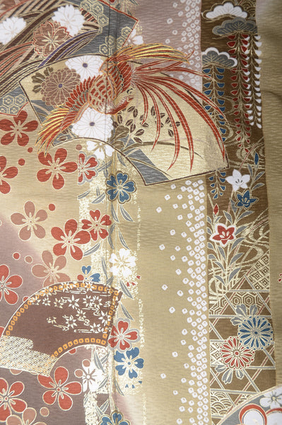 Long-sleeved kimono 6 items set / Furisode / FK#1-233