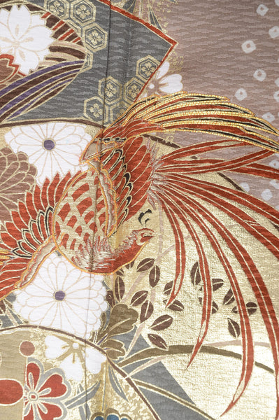 Long-sleeved kimono 6 items set / Furisode / FK#1-233