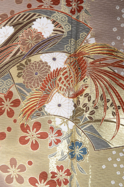 Long-sleeved kimono 6 items set / Furisode / FK#1-233