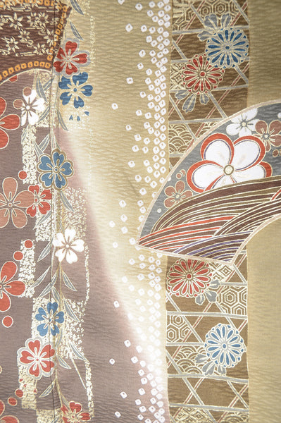 Long-sleeved kimono 6 items set / Furisode / FK#1-233