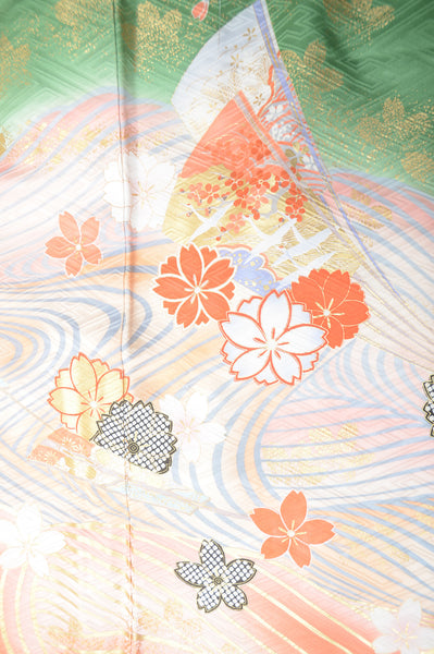 Long-sleeved kimono 6 items set / Furisode / FK#1-316