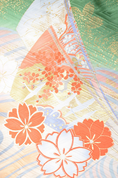 Long-sleeved kimono 6 items set / Furisode / FK#1-316