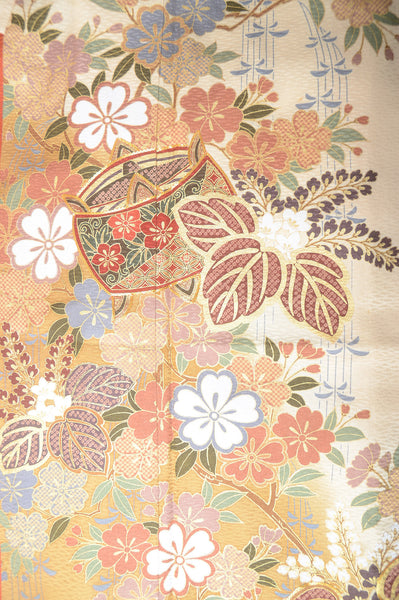 Long-sleeved kimono 6 items set / Furisode / FK#1-321