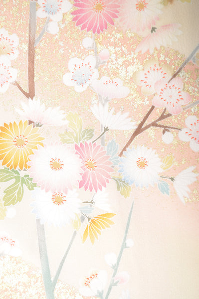 Long-sleeved kimono 6 items set / Furisode / FK#1-322