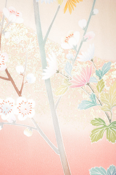 Long-sleeved kimono 6 items set / Furisode / FK#1-322