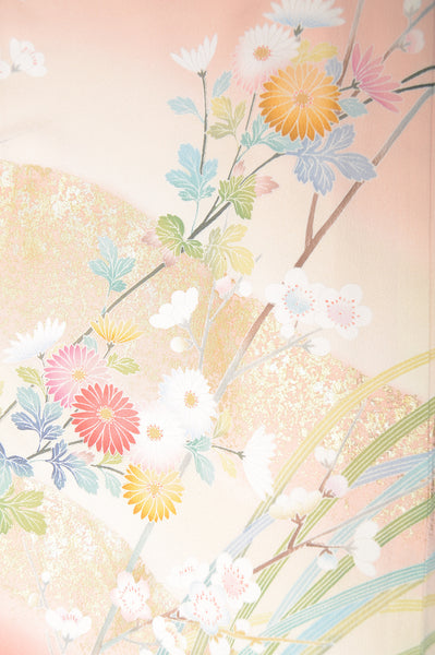 Long-sleeved kimono 6 items set / Furisode / FK#1-322