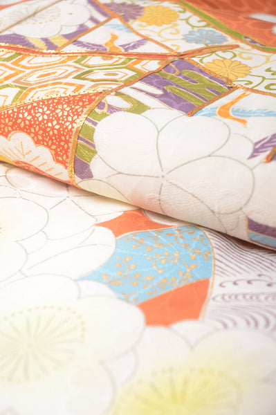 Long-sleeved kimono 6 items set / Furisode / FK#1-323