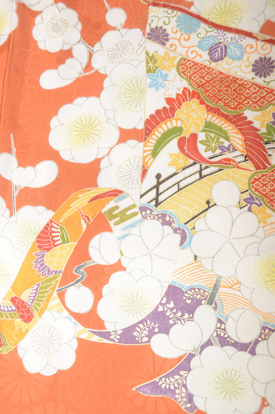 Long-sleeved kimono 6 items set / Furisode / FK#1-323