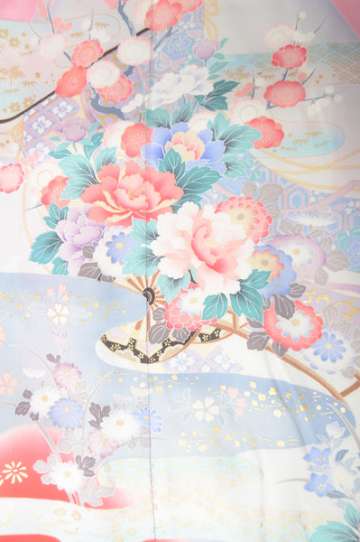 Long-sleeved kimono 6 items set / Furisode / FK#1-324
