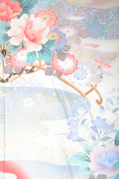 Long-sleeved kimono 6 items set / Furisode / FK#1-324