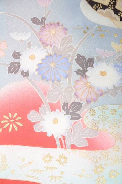 Long-sleeved kimono 6 items set / Furisode / FK#1-324