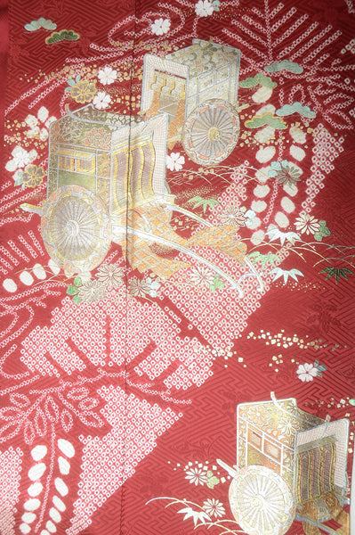 Long-sleeved kimono 6 items set / Furisode / FK#1-326