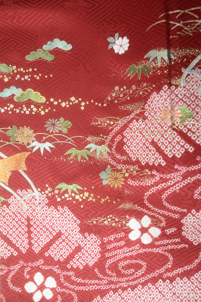Long-sleeved kimono 6 items set / Furisode / FK#1-326