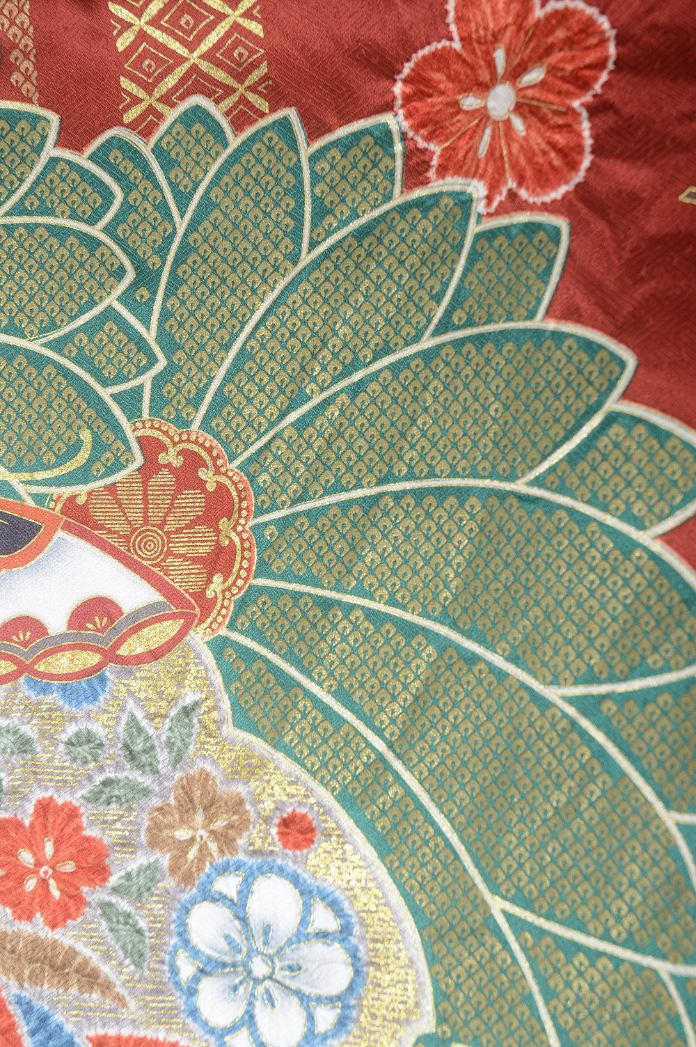 Long-sleeved kimono 6 items set / Furisode / FK#1-234