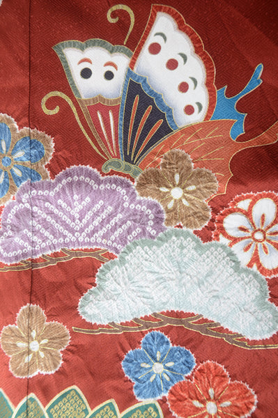 Long-sleeved kimono 6 items set / Furisode / FK#1-234