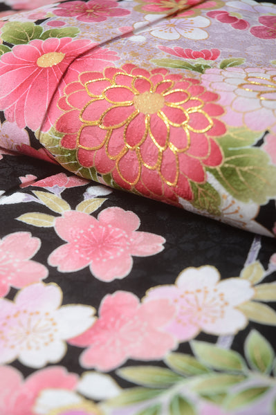 Long-sleeved kimono 6 items set / Furisode / FK#1-238