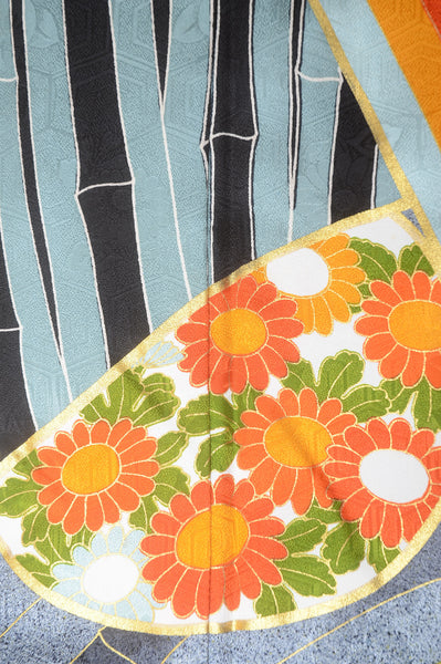 Long-sleeved kimono 6 items set / Furisode / FK#1-242