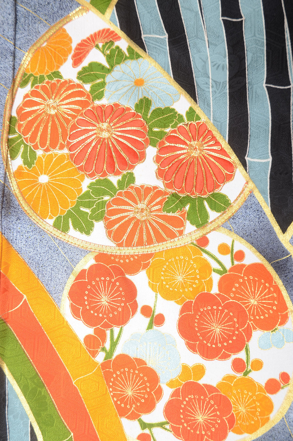 Long-sleeved kimono 6 items set / Furisode / FK#1-242