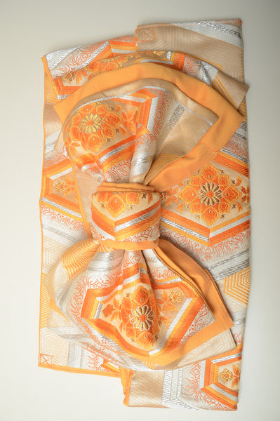 Long-sleeved kimono 6 items set / Furisode / FK#1-244