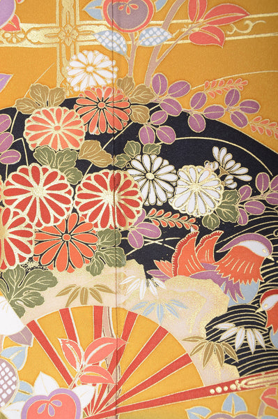 Long-sleeved kimono 6 items set / Furisode / FK#1055