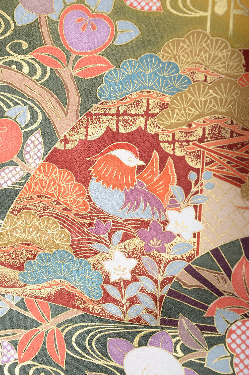 Long-sleeved kimono 6 items set / Furisode / FK#1055