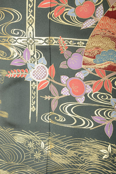 Long-sleeved kimono 6 items set / Furisode / FK#1055