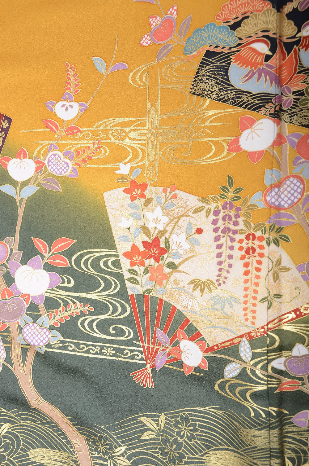 Long-sleeved kimono 6 items set / Furisode / FK#1055