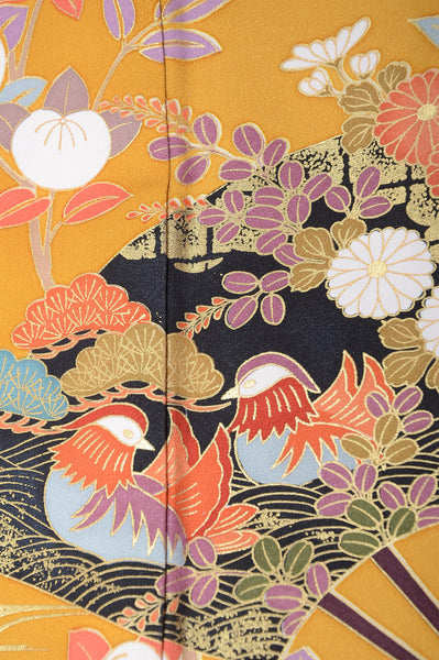 Long-sleeved kimono 6 items set / Furisode / FK#1055