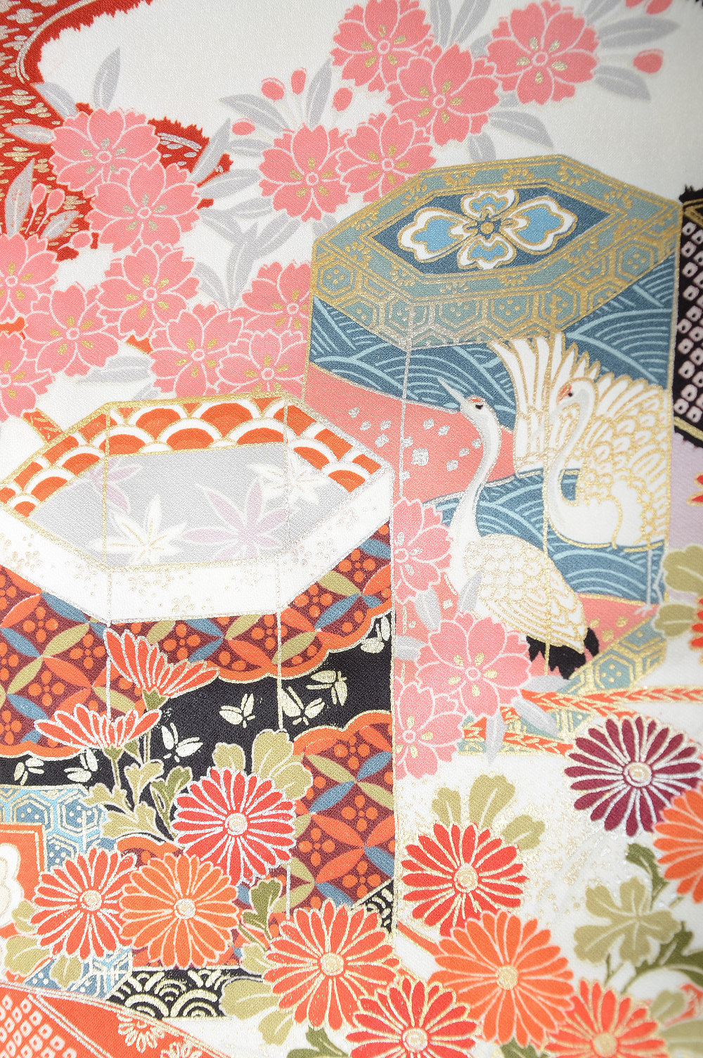 Long-sleeved kimono 6 items set / Furisode / FK#1057