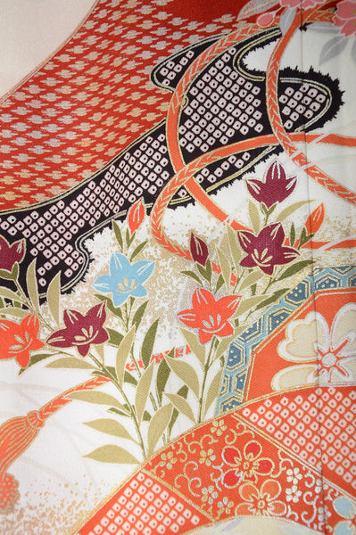 Long-sleeved kimono 6 items set / Furisode / FK#1057