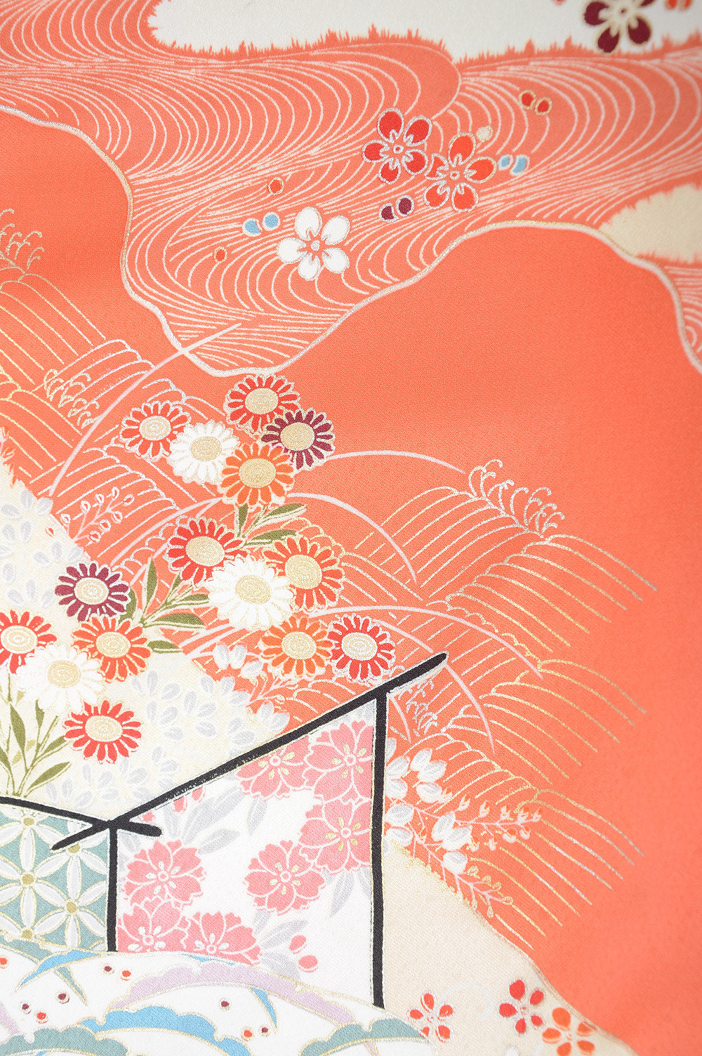 Long-sleeved kimono 6 items set / Furisode / FK#1057