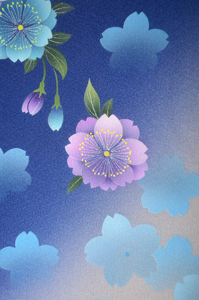 Long-sleeved kimono 6 items set / Furisode / FK#1058