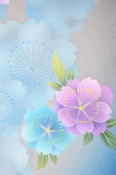 Long-sleeved kimono 6 items set / Furisode / FK#1058