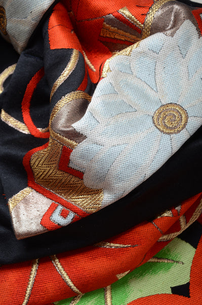 Long-sleeved kimono 6 items set / Furisode / FK#1059