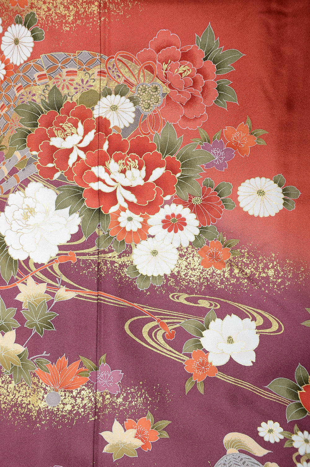Long-sleeved kimono 6 items set / Furisode / FK#1062