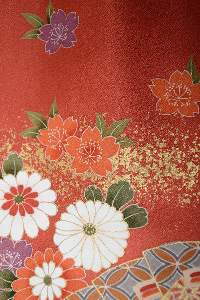 Long-sleeved kimono 6 items set / Furisode / FK#1062