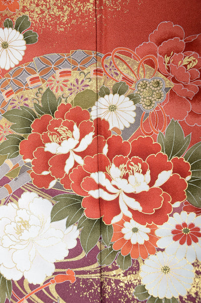 Long-sleeved kimono 6 items set / Furisode / FK#1062