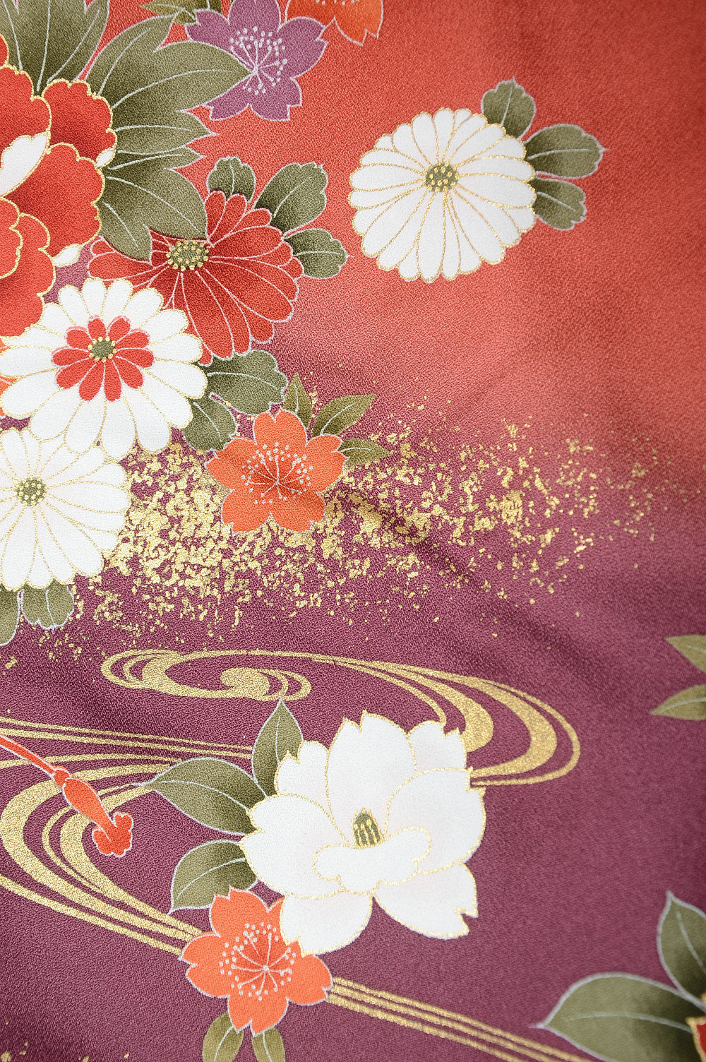 Long-sleeved kimono 6 items set / Furisode / FK#1062