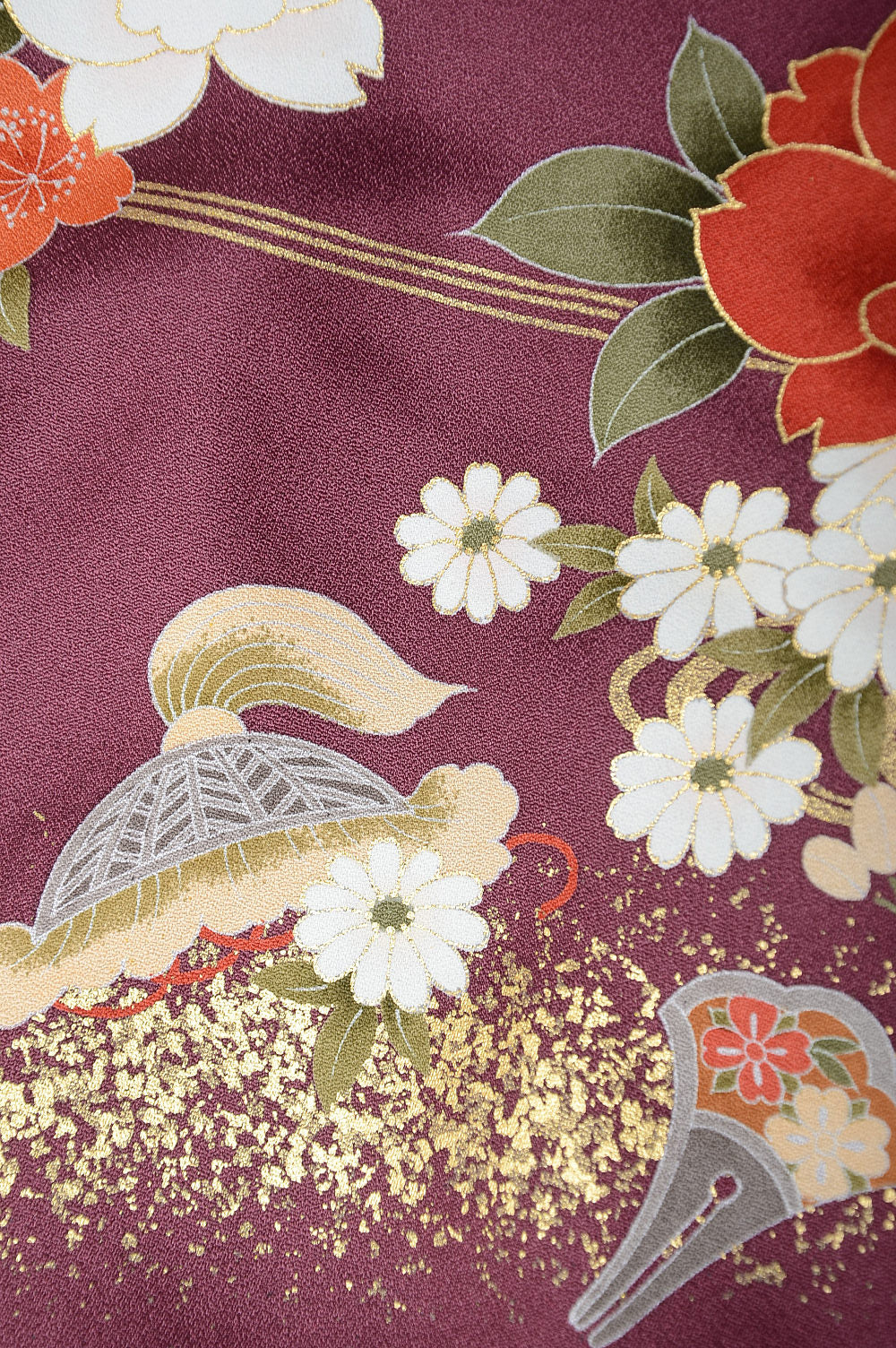 Long-sleeved kimono 6 items set / Furisode / FK#1062